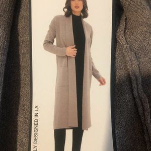 Long gray cardigan
